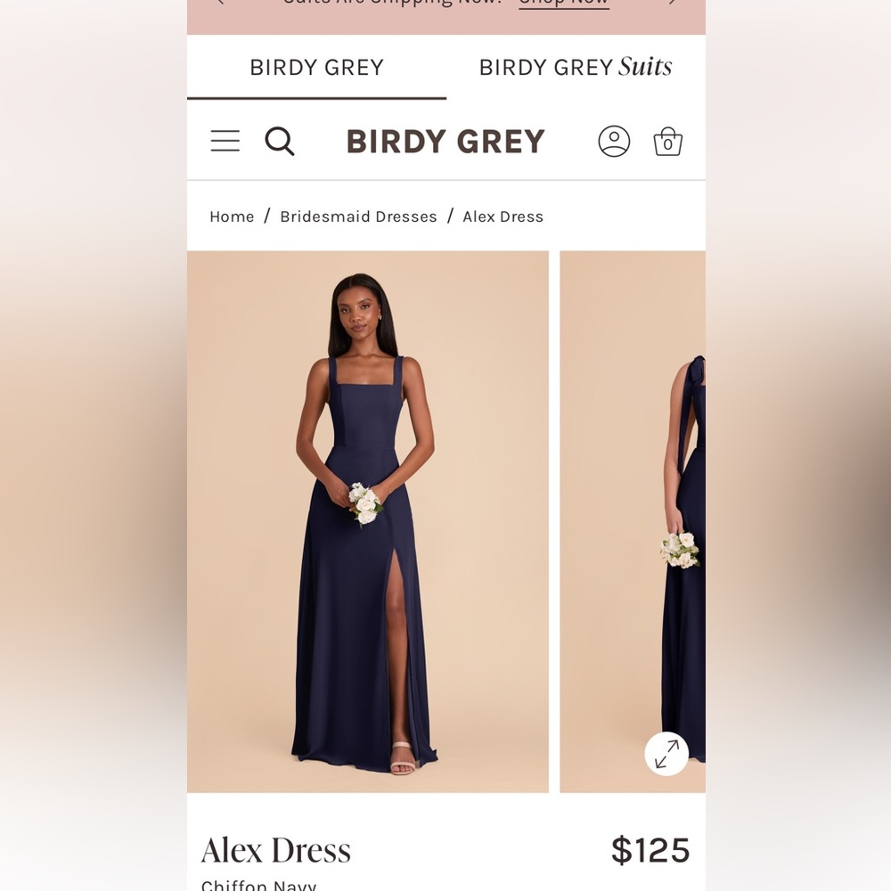 Birdy Grey bridesmaid dress in Navy size xs.